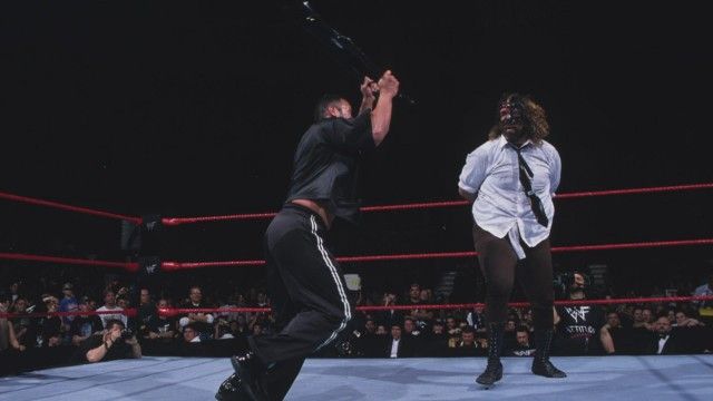 The Rock vs. Mick Foley