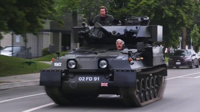  Jeff Dunham Takes a Spin in Jay Leno's 1972 Scorpion Tank!