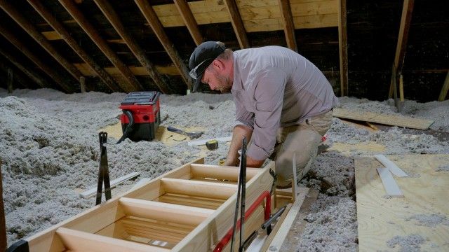 Split Water Heater, Attic Ladder