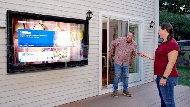 Outdoor TV, Granite Firepit
