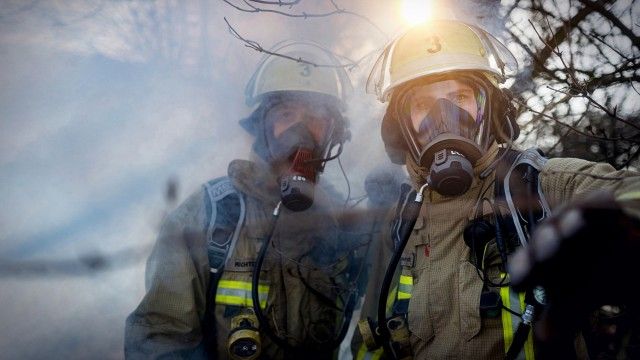 Brand auf verlassenem Gelände