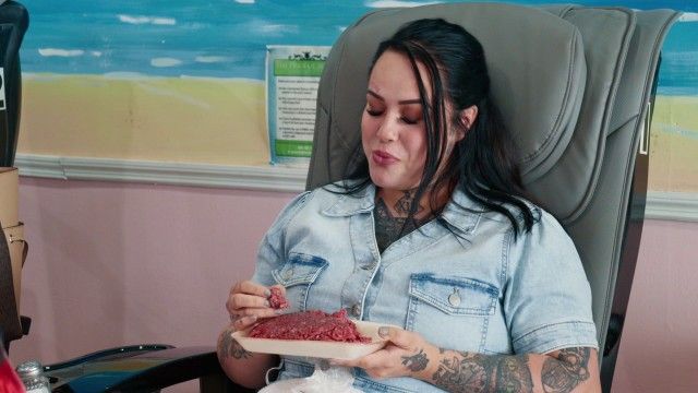 Raw Meat,Snorting Food, Being Huge