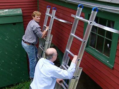 Ladder Safety; What Is It? Replacing an Old Retaining Wall
