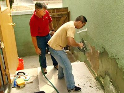 Cracked Stucco; Cleaning a Lawnmower; Dehumidifier Pumps