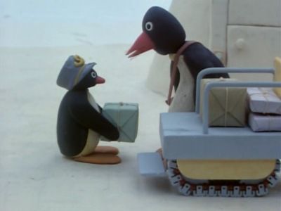Pingu Helps to Deliver the Mail