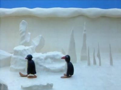 Pingu in the Ice Cave