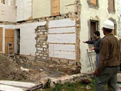 Restoring the Inn with Native Limestone - The Bermuda House