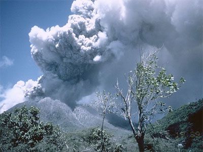 Eruption on Montserrat