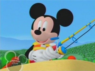 Mickey Goes Fishing