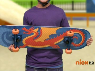 The Boy With the Dragon Skateboard