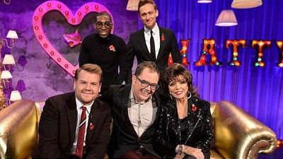 James Corden, Tom Hiddleston, Joan Collins, Tinie Tempah