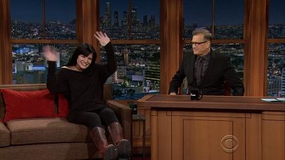 Pauley Perrette, Joshua Malina, Cathy Ladman, guest host Drew Carey