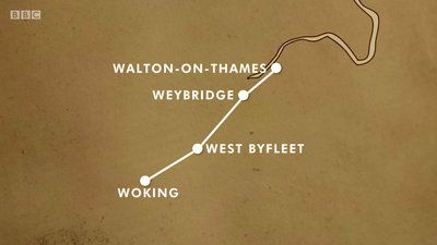Woking to Walton-on-Thames