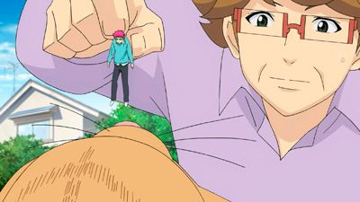 Teruhashi's Second Visit to the Saiki Residence + It's a Piece of Cake! The Straw Millionaire + Transformation! Super Size + He Should Repeat the Grade + Max Excitement! Karaoke Party