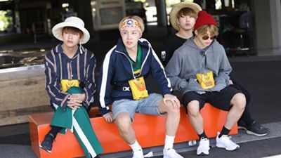 The first helicopter experience of BTS