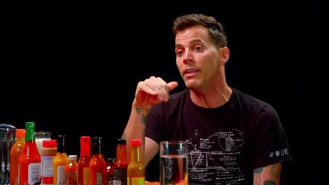 Steve-O Tells Insane Stories While Eating Spicy Wings