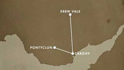Pontyclun to Ebbw Vale Town
