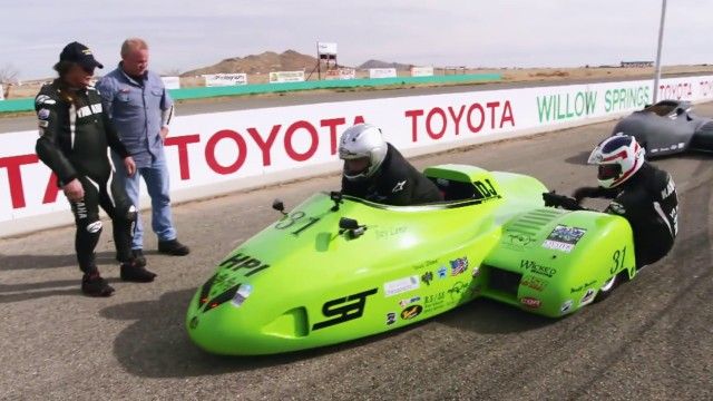 Jay Leno Drives a Sidecar for the First Time