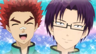 Watch The Disastrous Life of Saiki K. · Season 2 Episode 18 · Touma Akechi,  the Transfer Student Who Never Shuts Up + The Transfer Student's Still  Talking! + Sweet Potato Digging