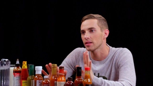 Adam Rippon Competes in the Olympics of Eating Spicy Wings