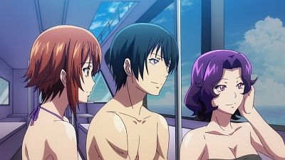 Chisa finds Iori being an Idiot - Grand Blue Anime Bits 