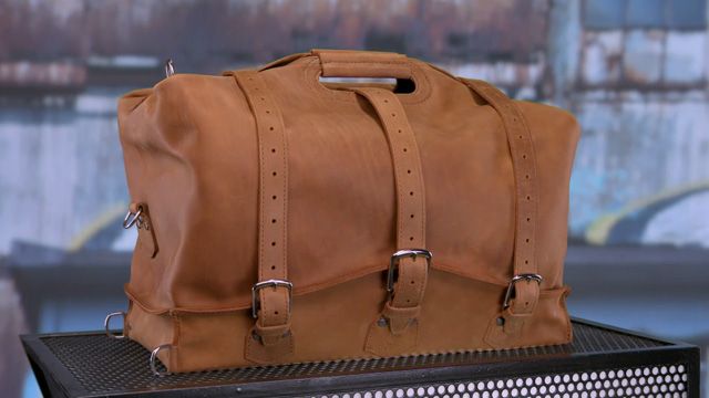 Leather Overnight Bags; Horse Exercisers; Air Hockey Tables; Copper Sculptures