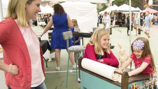 Mommy and Me at the Flea