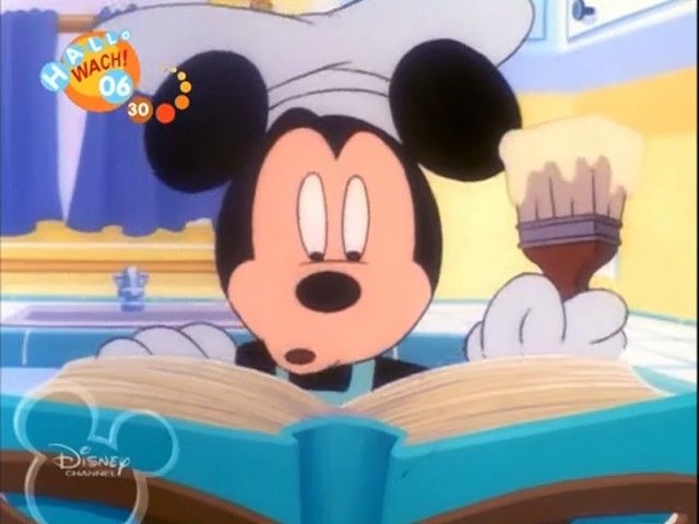 Mickey Tries to Cook