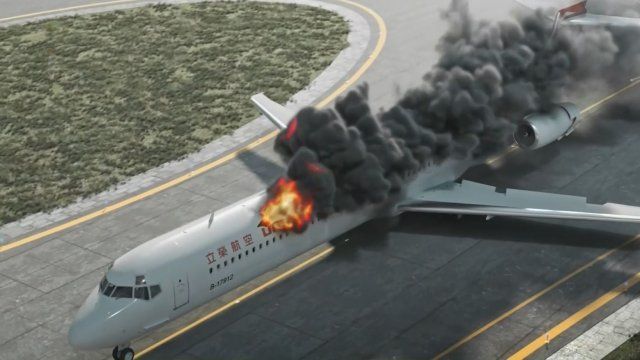 Explosive Touchdown (Uni Air Flight 873)