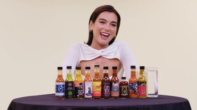 Dua Lipa Sweats From Her Eyes While Eating Spicy Wings