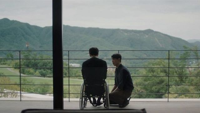 Jin Returns Home in a Wheelchair