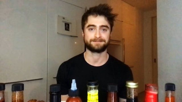 Daniel Radcliffe Catches a Head Rush While Eating Spicy Wings