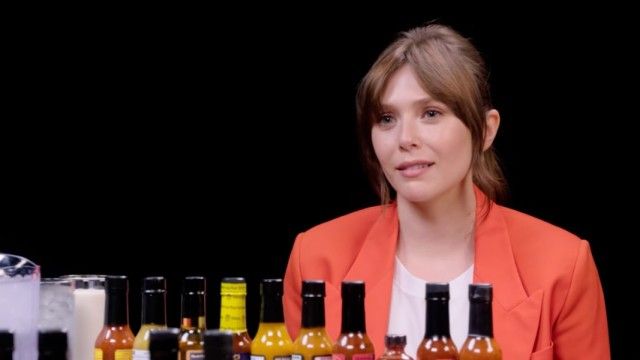 Elizabeth Olsen Feels Brave While Eating Spicy Wings