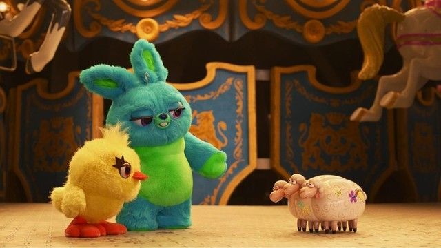 Pixar Popcorn: Fluffy Stuff with Ducky and Bunny: Three Heads