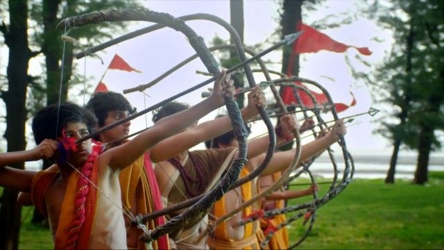 Dronacharya teaches Arjun