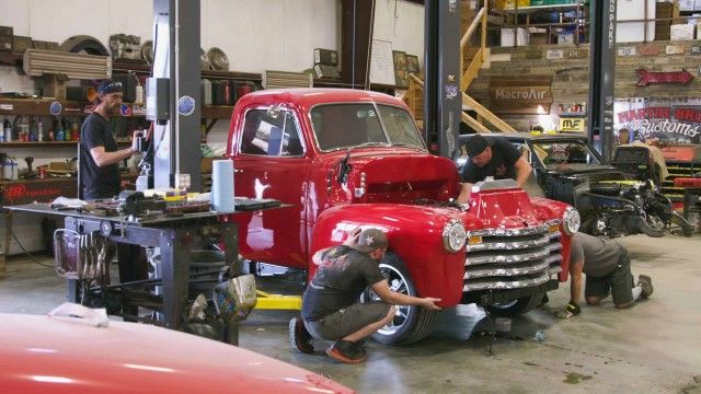 '51 Chevy: Rad Red Christmas Truck