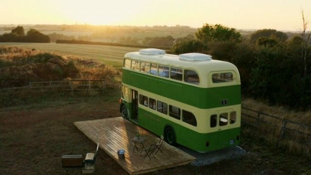 Vintage Bus, YMCA and a Wooden Cabin